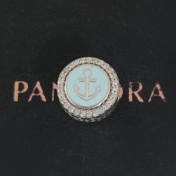Pandora Anchor Sterling Silver Charm Bead S925 Silver with box - Picture 1 of 7